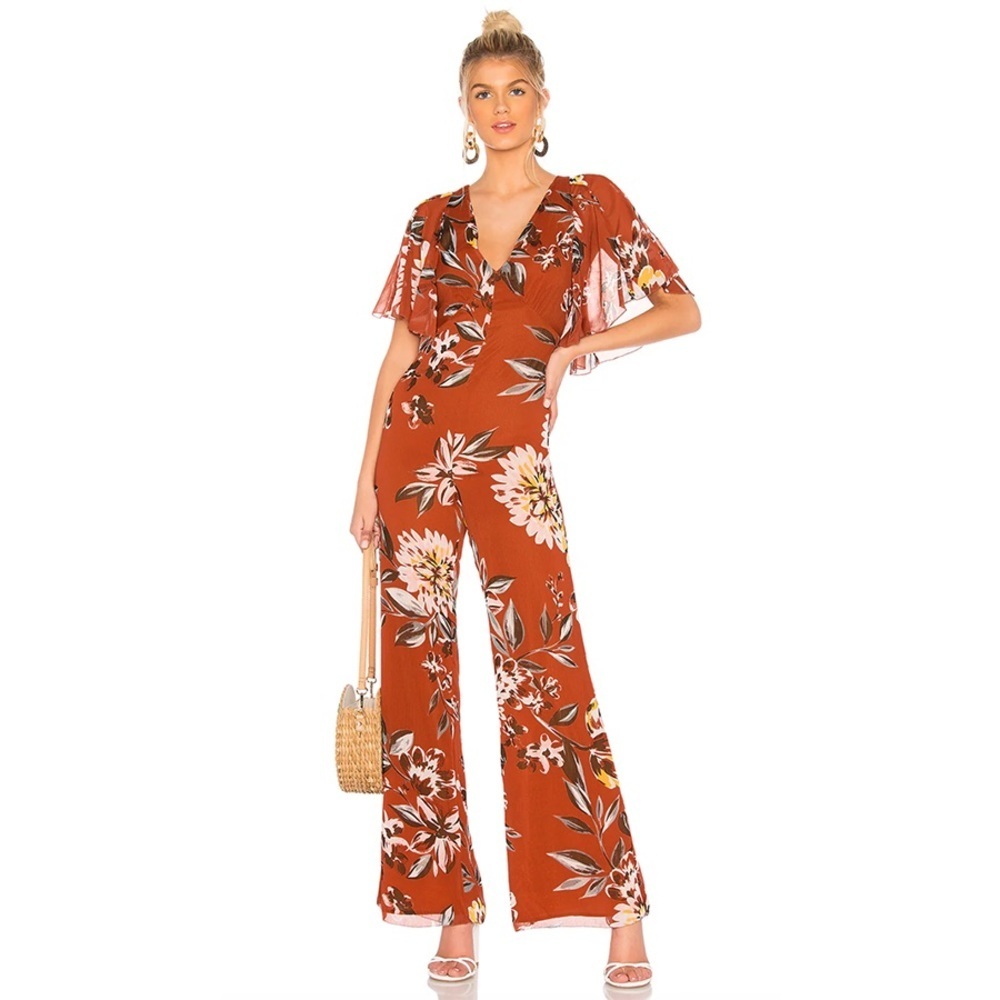 NWT - Tularosa - Alexis Jumper - Orange Dahlia Floral